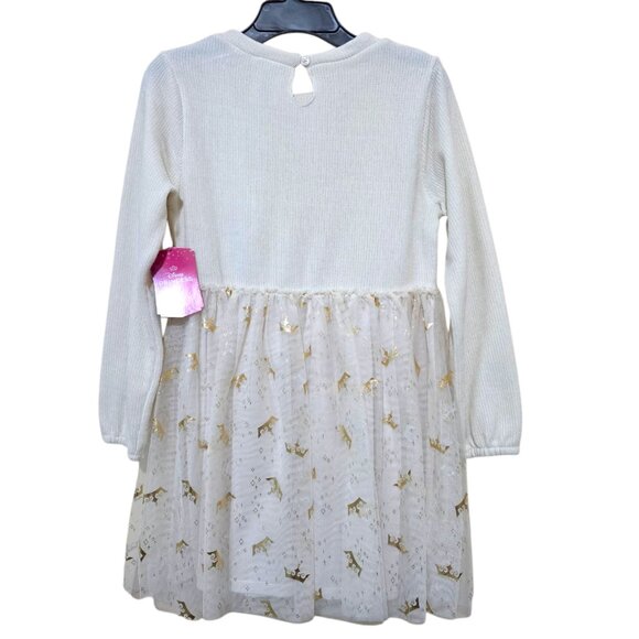 Disney Princess Dress Girls Long Sleeves Mixed Media Long Sleeves Sizes S & M - Picture 7 of 9